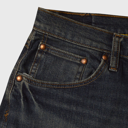 بنطلون جينز رجالى رانجلر بقصة مريحة اثلتيك فيت لون ازرق غامق