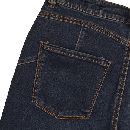 بنطلون جينز حريمي سكينى ازرق غامق تصدير