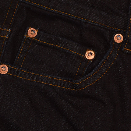 بنطلون جينز رجالى سيلفانو بخصر عادى وقصة مستقيمة ستريت فيت لون نيفي