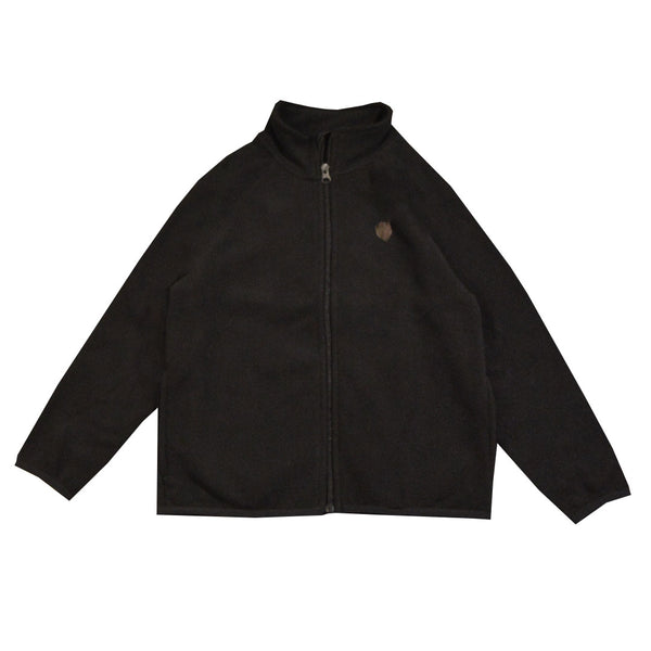 لون اسود Fleece سويت شيرت جاكيت اولادي