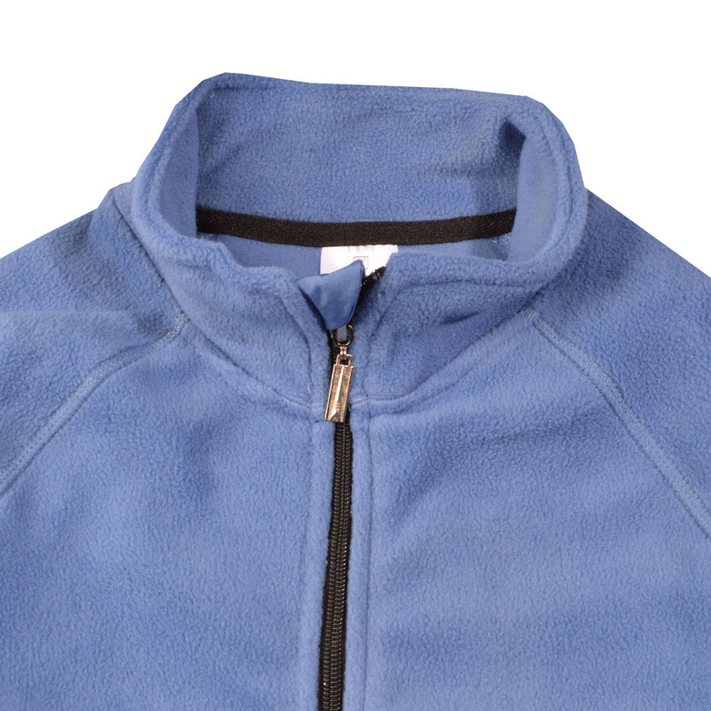 ساده باكمام طويله لون ازرق فاتح Fleece سويت شيرت جاكيت اولادي
