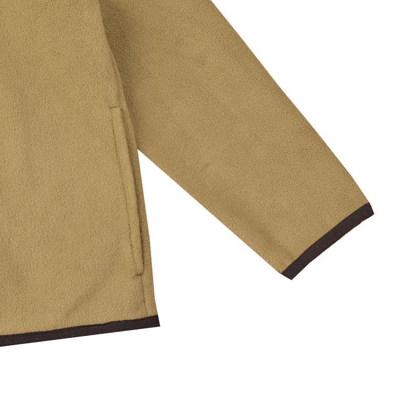 لون زيتي فاتح Fleece سويت شيرت جاكيت اولادي