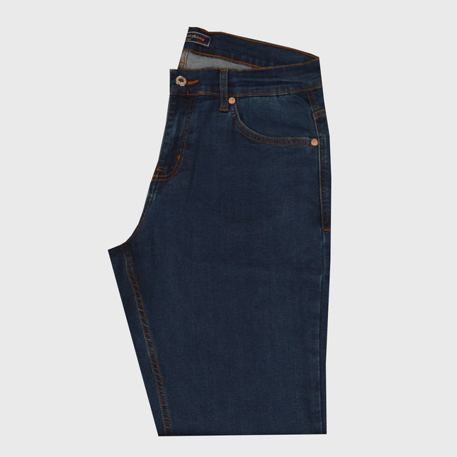 بنطلون جينز رجالى سيلفانو ستريت فيت لون ازرق غامق