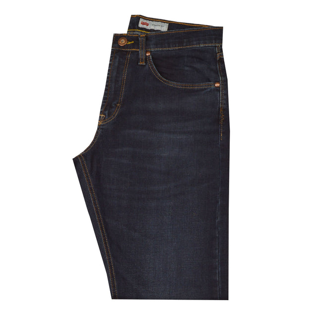 بنطلون جينز رجالى رانجلر لون ازرق غامق ريجولار فيت
