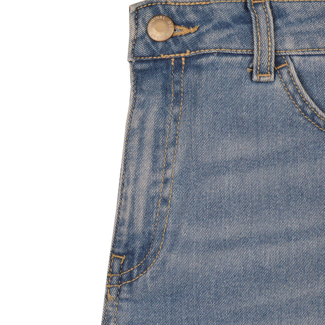 بنطلون جينز حريمي سكينى لون تلجي تصدير