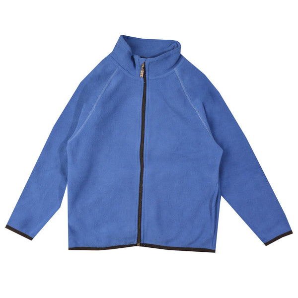 ساده باكمام طويله لون ازرق  Fleece سويت شيرت جاكيت اولادي