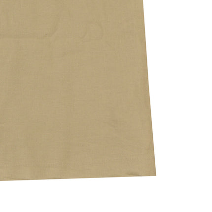 قميص كتان رجالي نص كم ساده قصه عاديه ريلاكست فيت لون زيتى