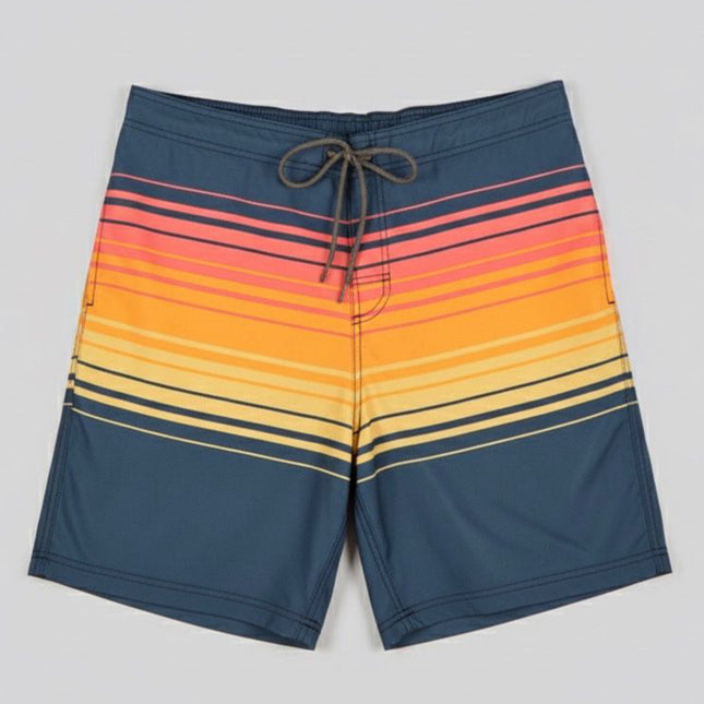 شورت سباحة رجالي ببطانة شبكية وخصر مطاطي