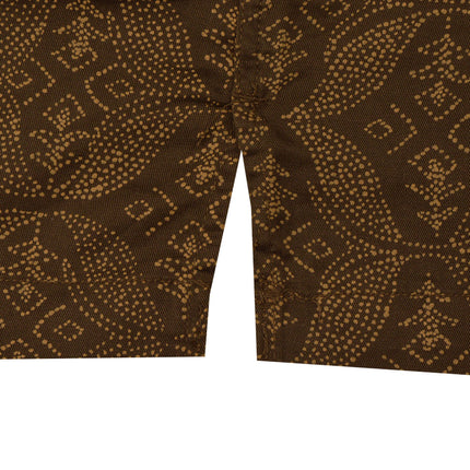 قميص رجالي نص كم بجيب خامه مستوردة مطبوع لون زيتي