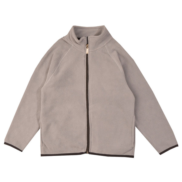 لون رمادي Fleece سويت شيرت جاكيت اولادي