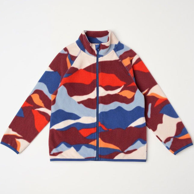 سويت شيرت اولادي سوسته بنمط مموه متعدد الالوان