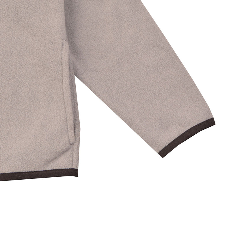 لون رمادي Fleece سويت شيرت جاكيت اولادي