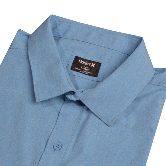 قميص رجالي نص كم ساده بجيب امامي ريجولار فيت لون لبني