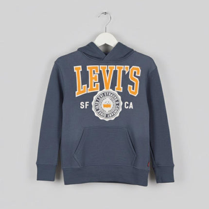 سويت شيرت اولادى جيوب امامية لون ازرق