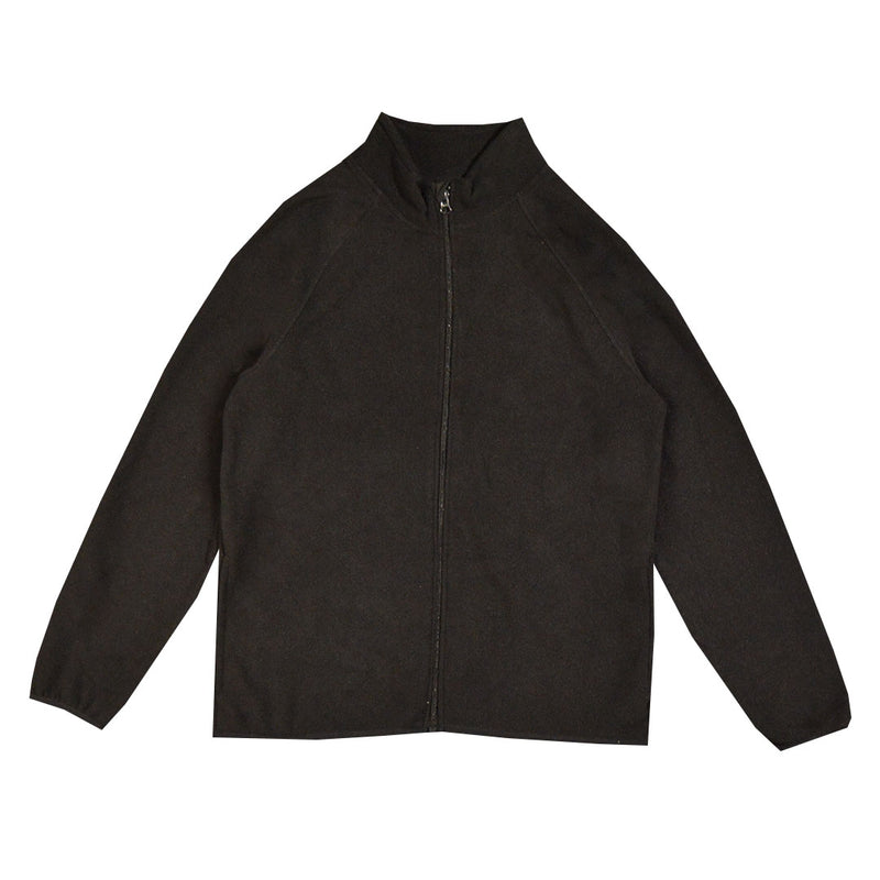 لون اسود Fleece سويت شيرت جاكيت اولادي