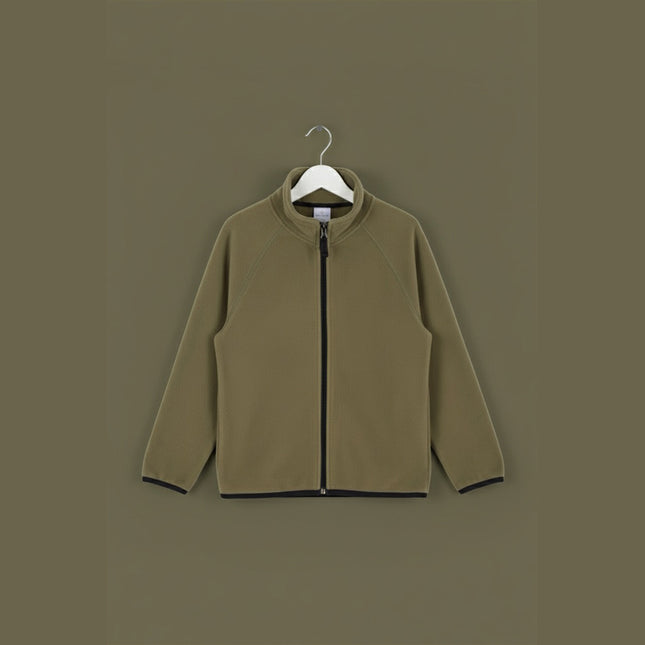 سويت شيرت اولادي ساده بسوسته لون زيتي