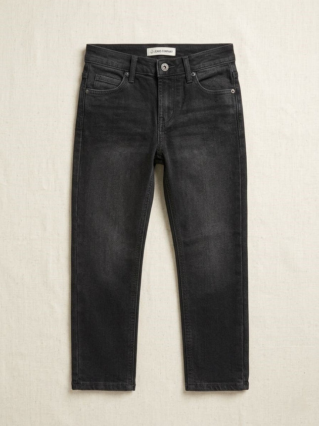 بنطلون جينز أولادي اليجانس سليم فيت لون اسود