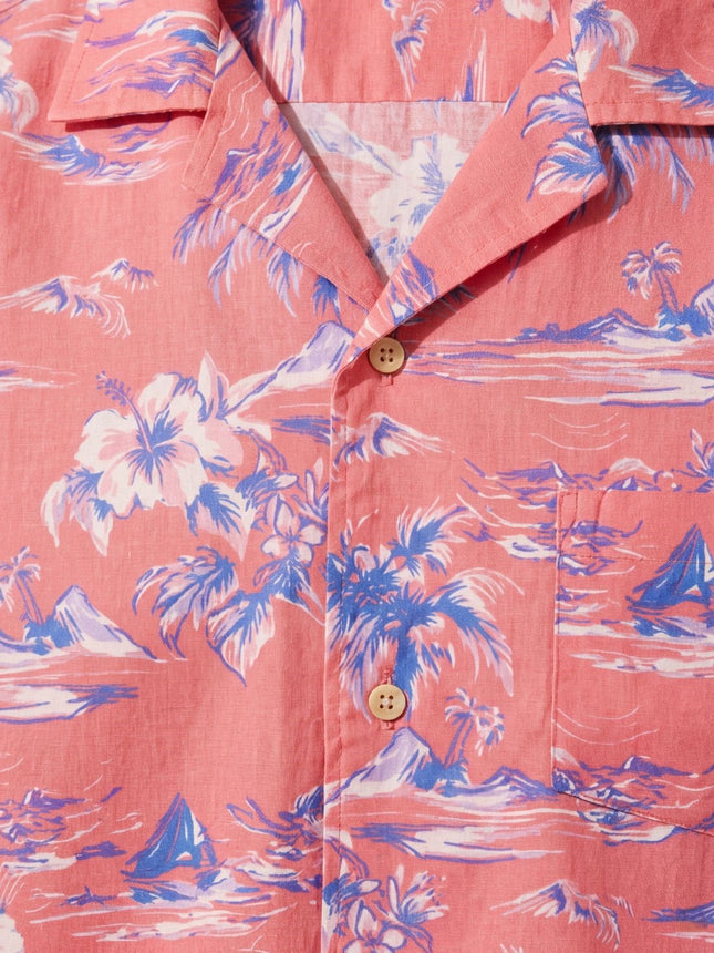 قميص رجالي هاواى نص كم ريجولار فيت